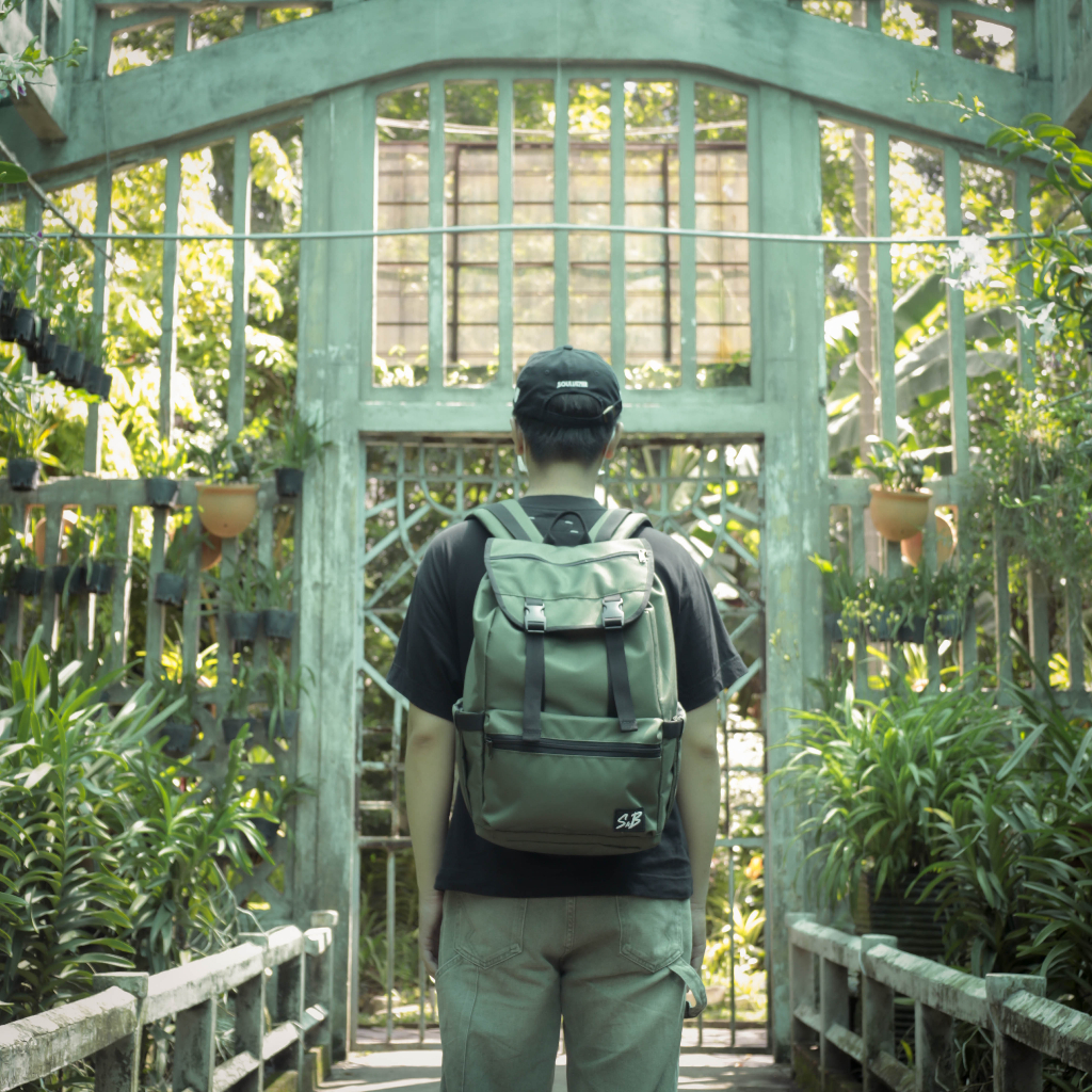 Essentials Backpack - Balo chính hãng thương hiệu S&B màu xanh