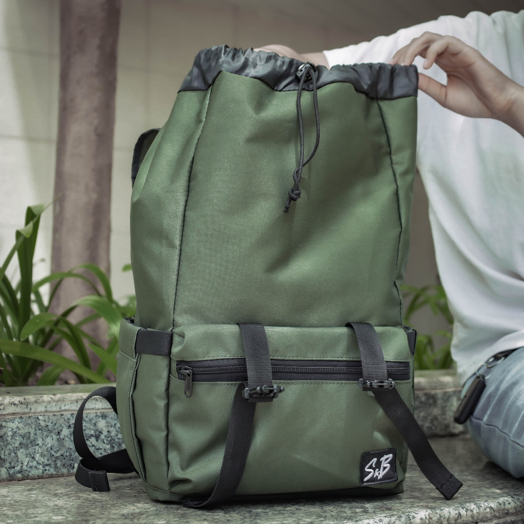 Essentials Backpack - Balo chính hãng thương hiệu S&B màu xanh