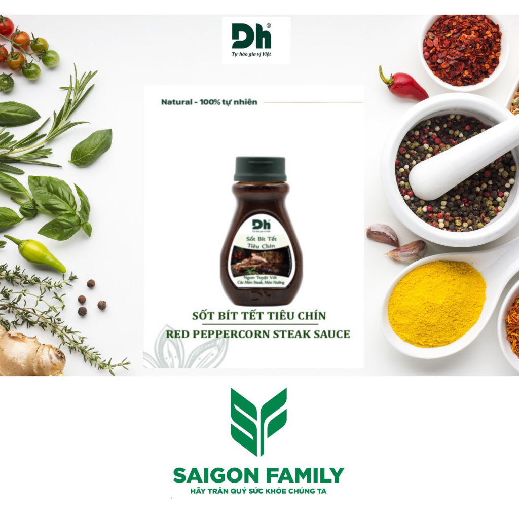 Sốt Bít Tết Tiêu chín- Thương hiệu Dh Foods