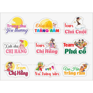 RẺ VÔ ĐỊCH, hàng sẵn, Hastag cầm tay chụp ảnh TRUNG THU,HỌC SINH, RẰM THÁNG 8, tựu trường, chào mừng đám cưới, thiết kế