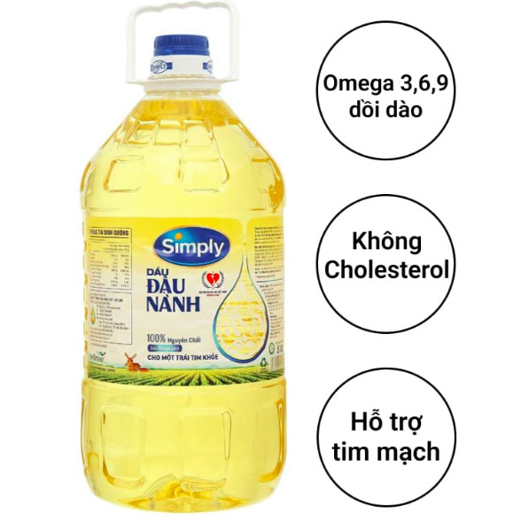 Dầu đậu nành Simply can 5 lít