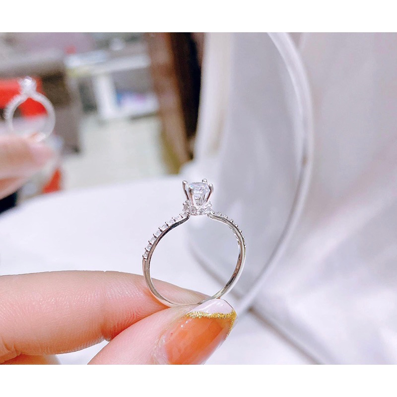 Nhẫn bạc nữ KWJ ,nhẫn đá nhỏ