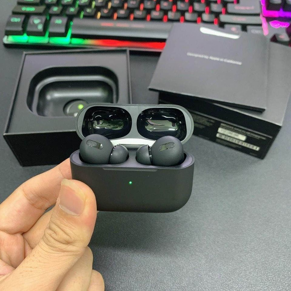 Tai Nghe Bluetooth Pro Màu Đen Không Dây Pin Trâu 6h Âm Thanh To Cảm Ứng Chạm Pop Up Kết Nối YUGENZI