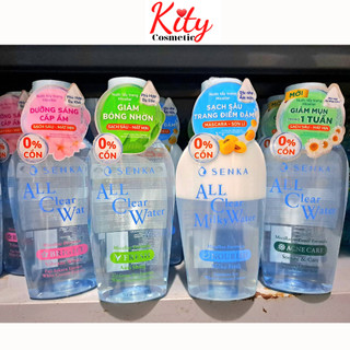 Nước tẩy trang Micellar Senka A.L.L Clear Water Fresh Nước Tẩy Trang KHÔNG CỒN Dưỡng Trắng Da Sạch Thoáng Senka (230ml)