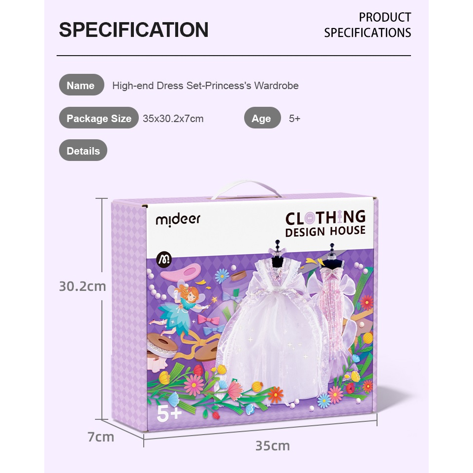 Bộ Đồ Chơi Thiết Kế Thời Trang Mideer Clothing Design House