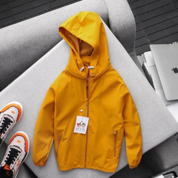 Áo gió trẻ em vải gió phủ nano chống gió chống thấm nước 2 lớp, áo gió cho bé from từ 15-35kg