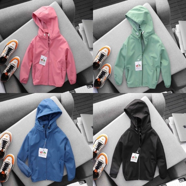 Áo gió trẻ em vải gió phủ nano chống gió chống thấm nước 2 lớp, áo gió cho bé from từ 15-35kg