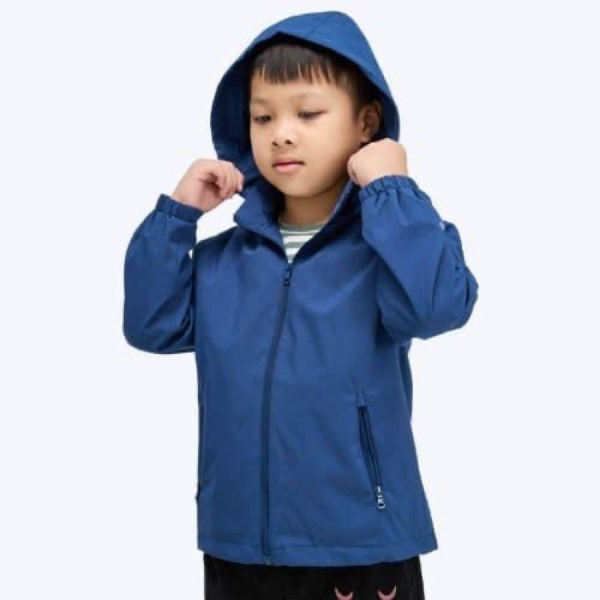 Áo gió trẻ em vải gió phủ nano chống gió chống thấm nước 2 lớp, áo gió cho bé from từ 15-35kg