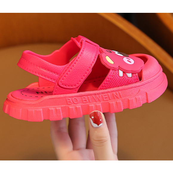 SanDal Hình Gấu Bé Trai Bé Gái Dễ Thương Đế Caosu Chông Trơn Trượt  mềm êm chân: size 21 đến 30 Fom RỘng