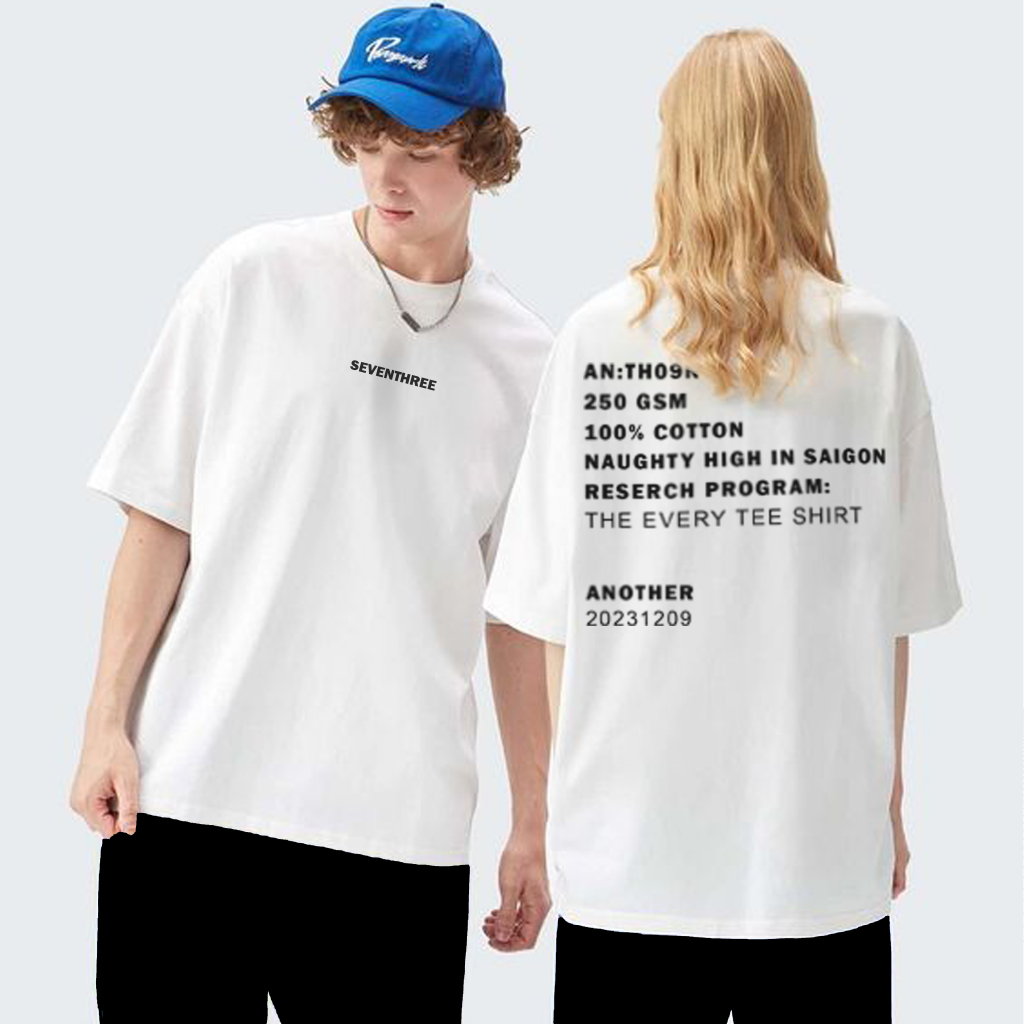 Áo thun SEVENTHREE Basic Tee White/Black
