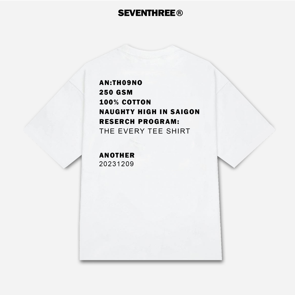 Áo thun SEVENTHREE Basic Tee White/Black