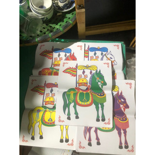 Combo 100 tranh ngựa 5 mầu