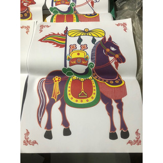 Combo 100 tranh ngựa 5 mầu(20 tranh /1 mầu 20x30cm)
