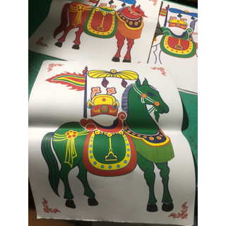 Combo 100 tranh ngựa 5 mầu(20 tranh /1 mầu 20x30cm)