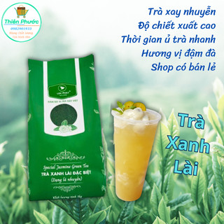 Bộ sưu tập trà xanh lài lá nhuyên, trà đen lá nhuyễn Lộc Phát 1kg