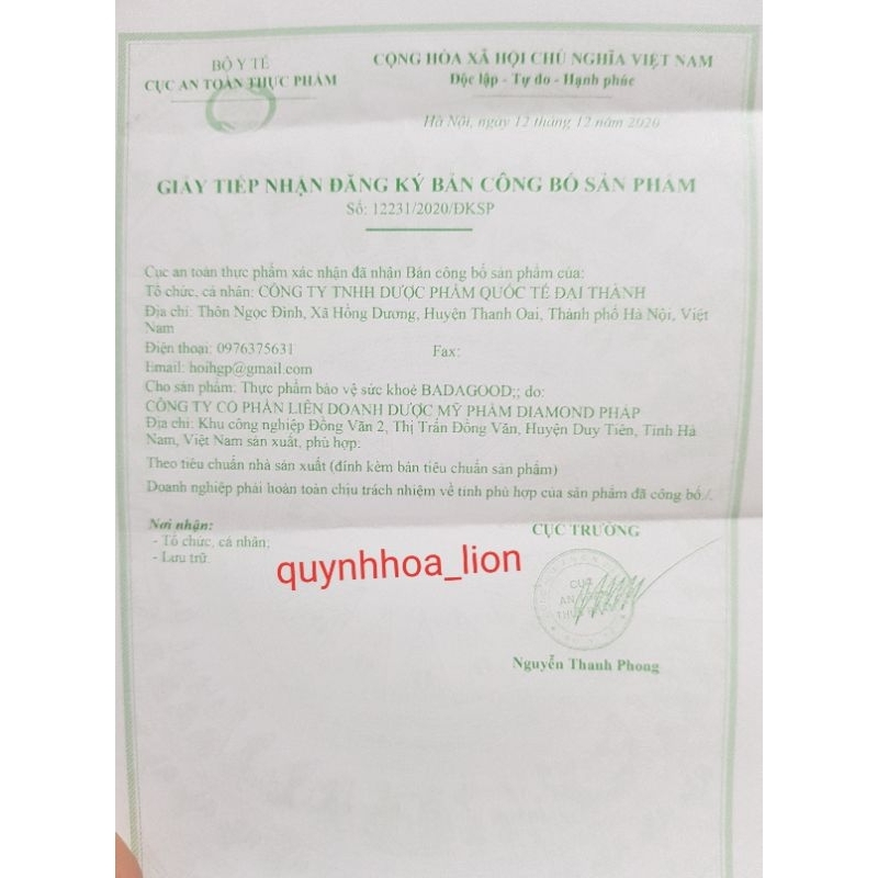 Siro Giảm Ho, Hắt Hơi, Sổ Mũi, Nghẹt Mũi BADAGOOD_ Hộp 20 gói