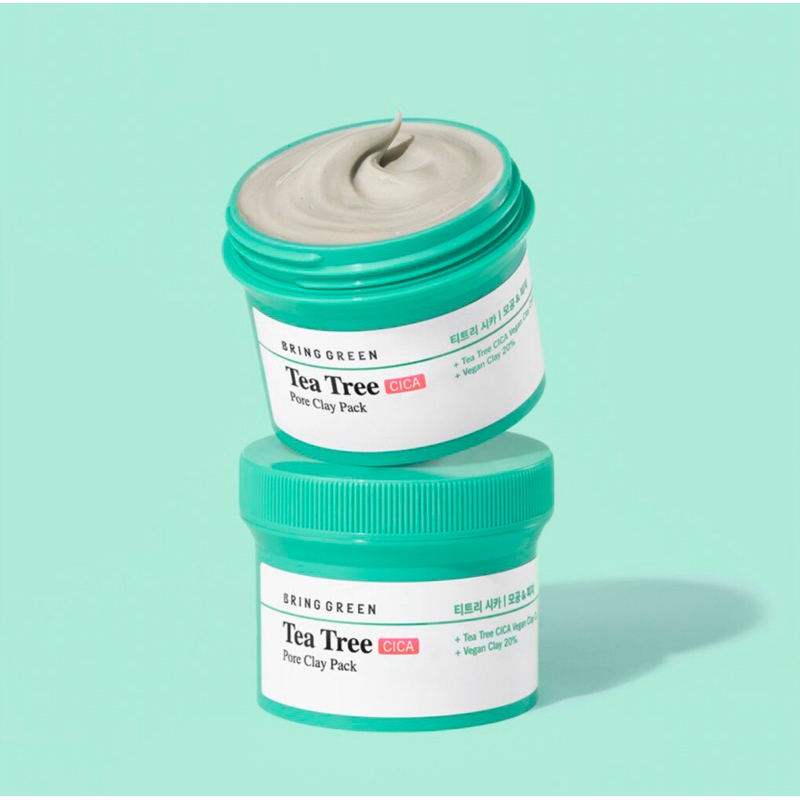Mặt nạ đất sét tràm trà Bring Green Teatree pore clay pack 120g