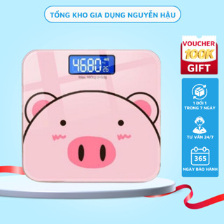 Cân Điện Tử Thông Minh, Cân Tiểu Ly Mini, Heo Hồng Xinh Xắn Dùng Pin - Tongkhogiadung