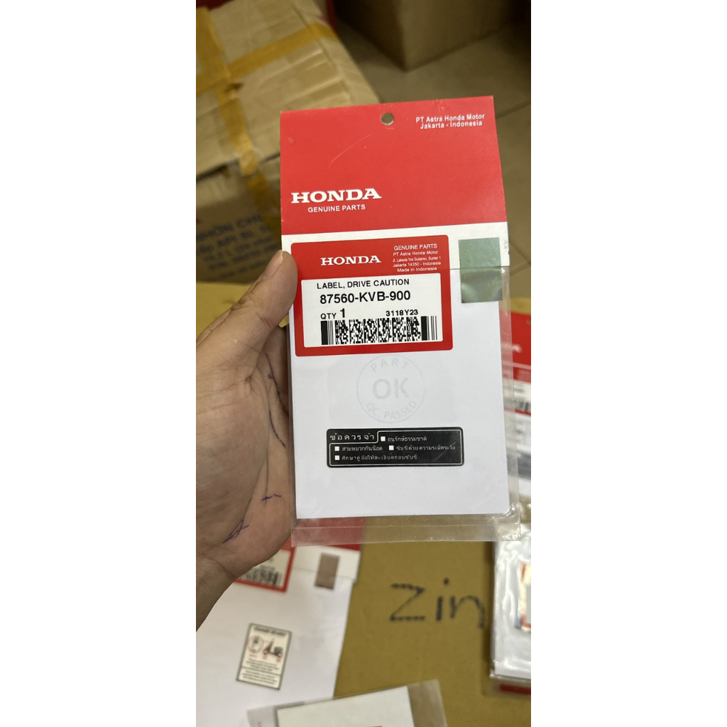 Tem thông số xe vario