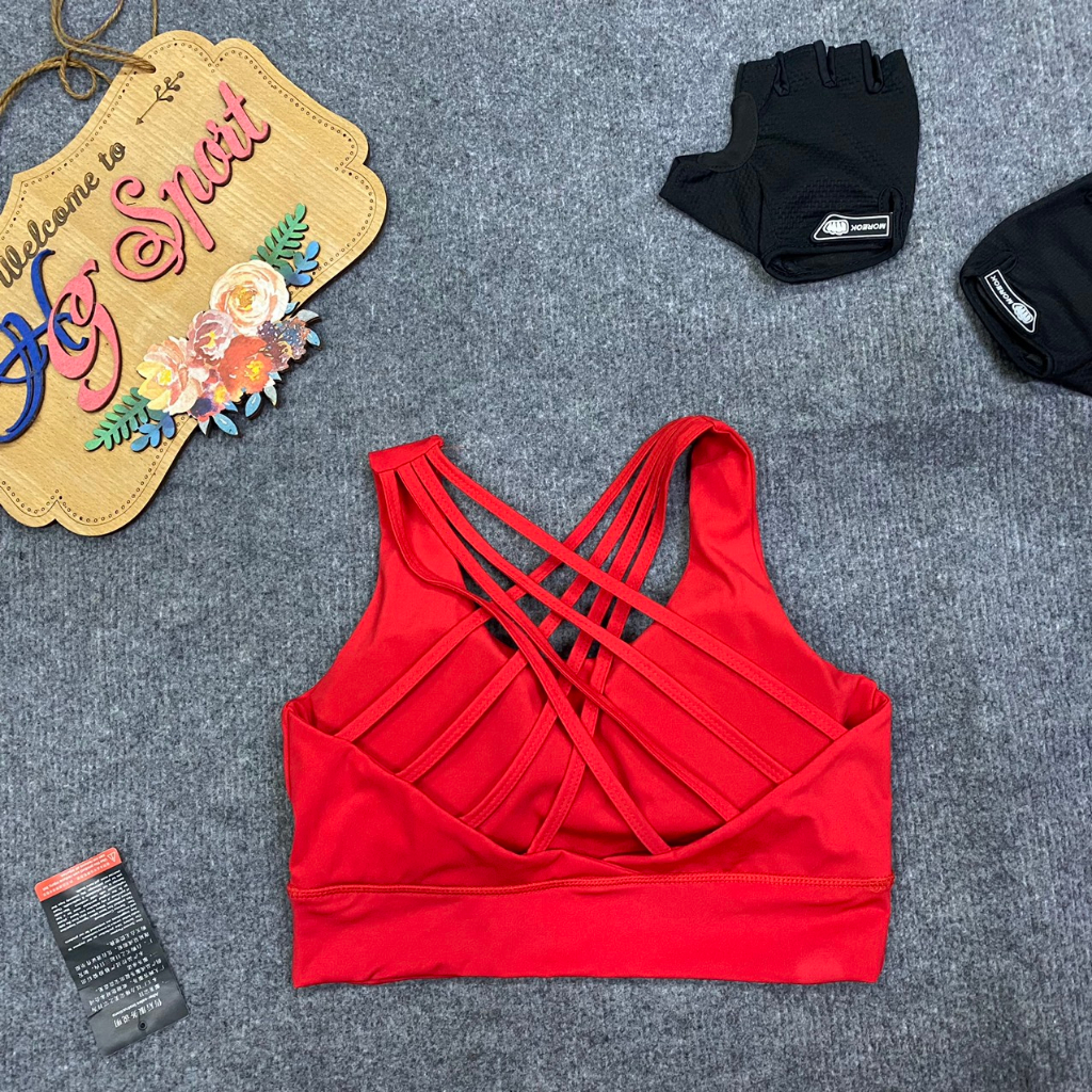 Áo Bra, Croptop cờ đỏ sao vàng Việt Nam tập Thể Thao Gym Yoga đội nhóm