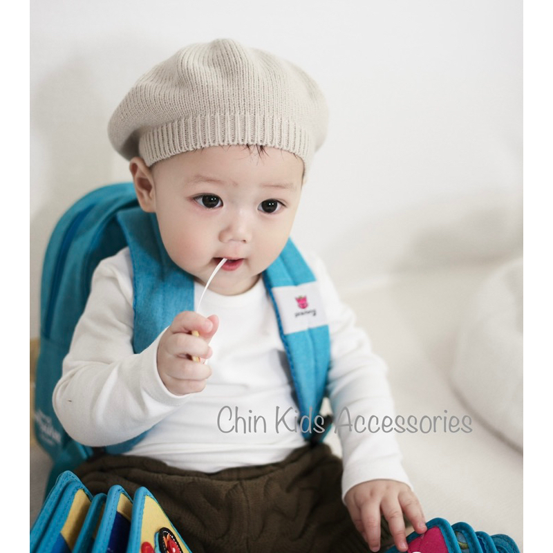 Áo thun cotton 4chiều trơn dài tay mùa đông cho bé phong cách Hàn Quốc