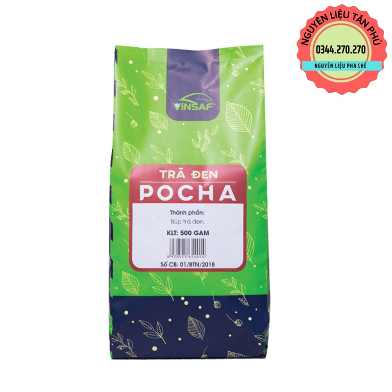 Trà đen nguyên lá Vinsaf POCHA - Gói 500gr
