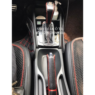 Bao da bọc cần số & phanh tay xe Honda City AT các đời từ năm 2021 -> 2024 bằng da bò thật ( shop lưu ý nhắn lại đời xe)