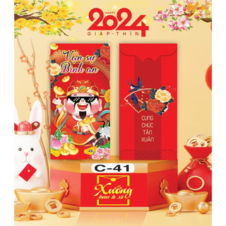 Combo 50 bao lì xì thần tài, bao lì xì tết 2024