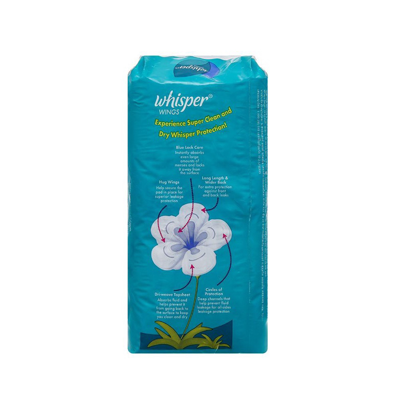Băng vệ sinh Whisper cho ngày nhiều và đêm 16 miếng 28cm