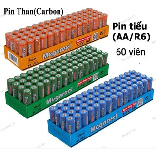 PIN TIỂU AA MegaReel  Lion 60 viên pin carbon, pin than, pin 2A