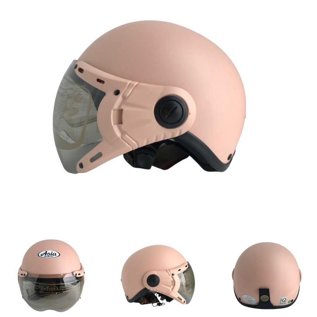 Mũ Bảo Hiểm Chính Hãng ASIA MT105K - Vòng đầu 57-59cm - Bảo Hành 12 Tháng