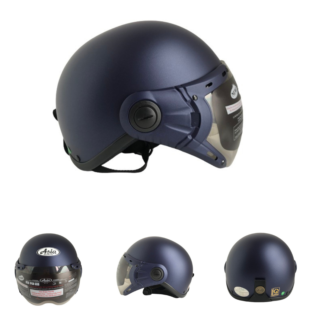 Mũ Bảo Hiểm Chính Hãng ASIA MT105K - Vòng đầu 57-59cm - Bảo Hành 12 Tháng