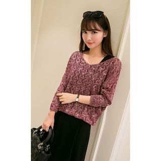 Áo len nữ tay cánh rơi freesize ale36
