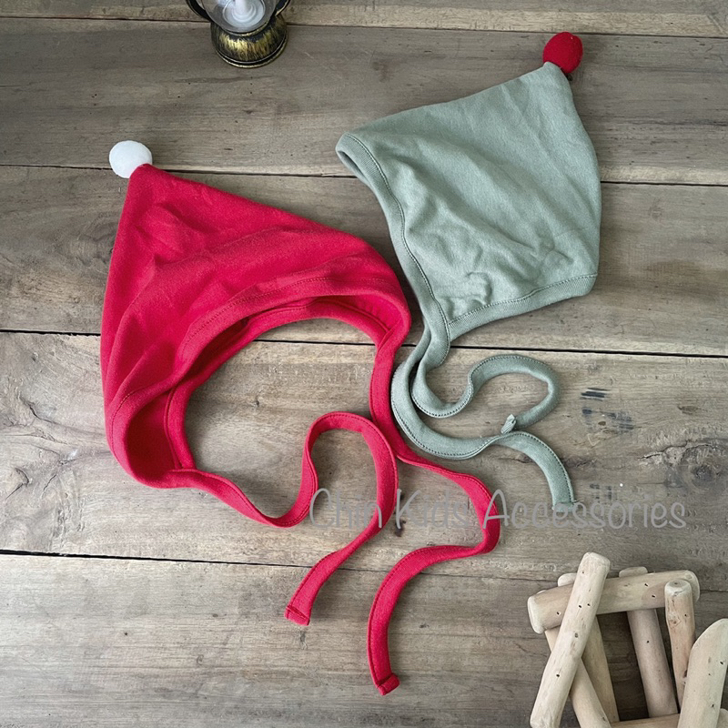 Mũ tam giác giáng sinh, noel cho bé trai, bé gái vải cotton mềm mại
