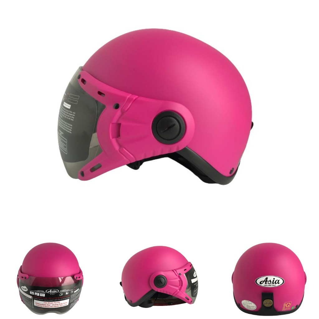Mũ Bảo Hiểm Chính Hãng ASIA MT105K - Vòng đầu 57-59cm - Bảo Hành 12 Tháng