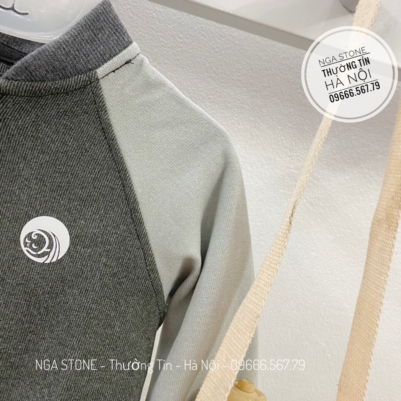 Áo khoác cadigan cho bé trai bé gái hãng anminaza vải sợi tre siêu mềm mại