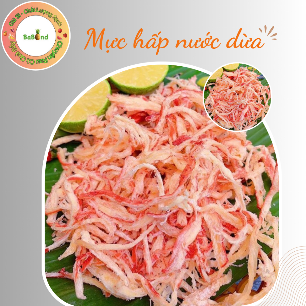 Mực hấp dừa (500gr/túi)