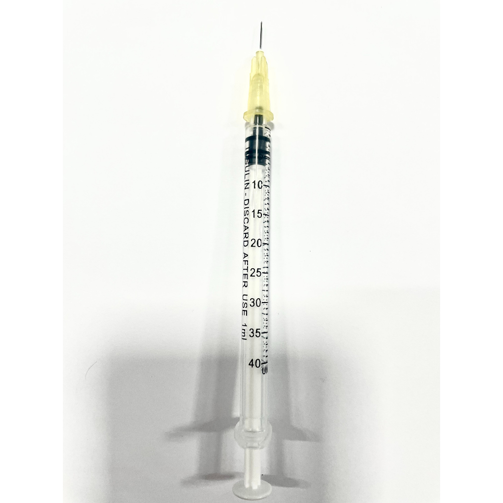 Bơm tiêm kim  tiểu đường 30G 8mm MPV 1ml 100 I.U/40 I.U thay thế được đầu kim meso các loại - Hộp 100 kim bẻ đầu kim