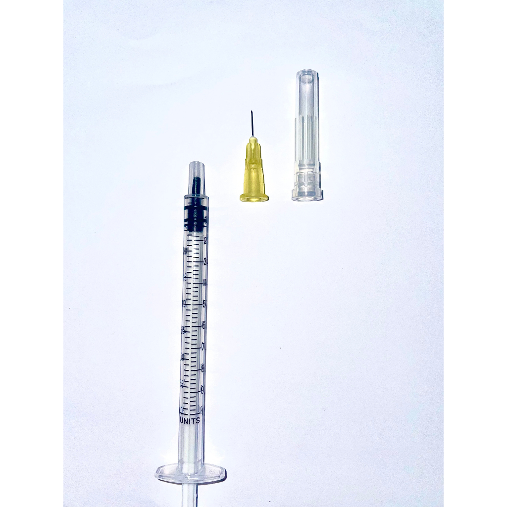 Bơm tiêm kim  tiểu đường 30G 8mm MPV 1ml 100 I.U/40 I.U thay thế được đầu kim meso các loại - Hộp 100 kim bẻ đầu kim