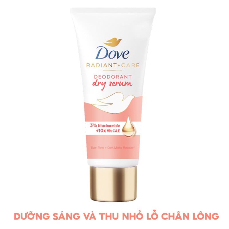 Kem Khử Mùi Tinh Chất Serum Sáng Mịn Dove Deodorant Dry Serum Collagen 40ml