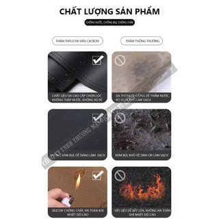 Thảm taplo VIOS Da Cacbon