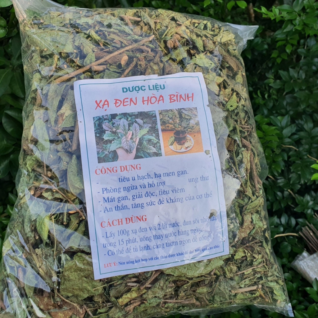 Túi 1Kg Xạ Đen Hòa Bình mát gan hỗ trợ ung bướu u hạch