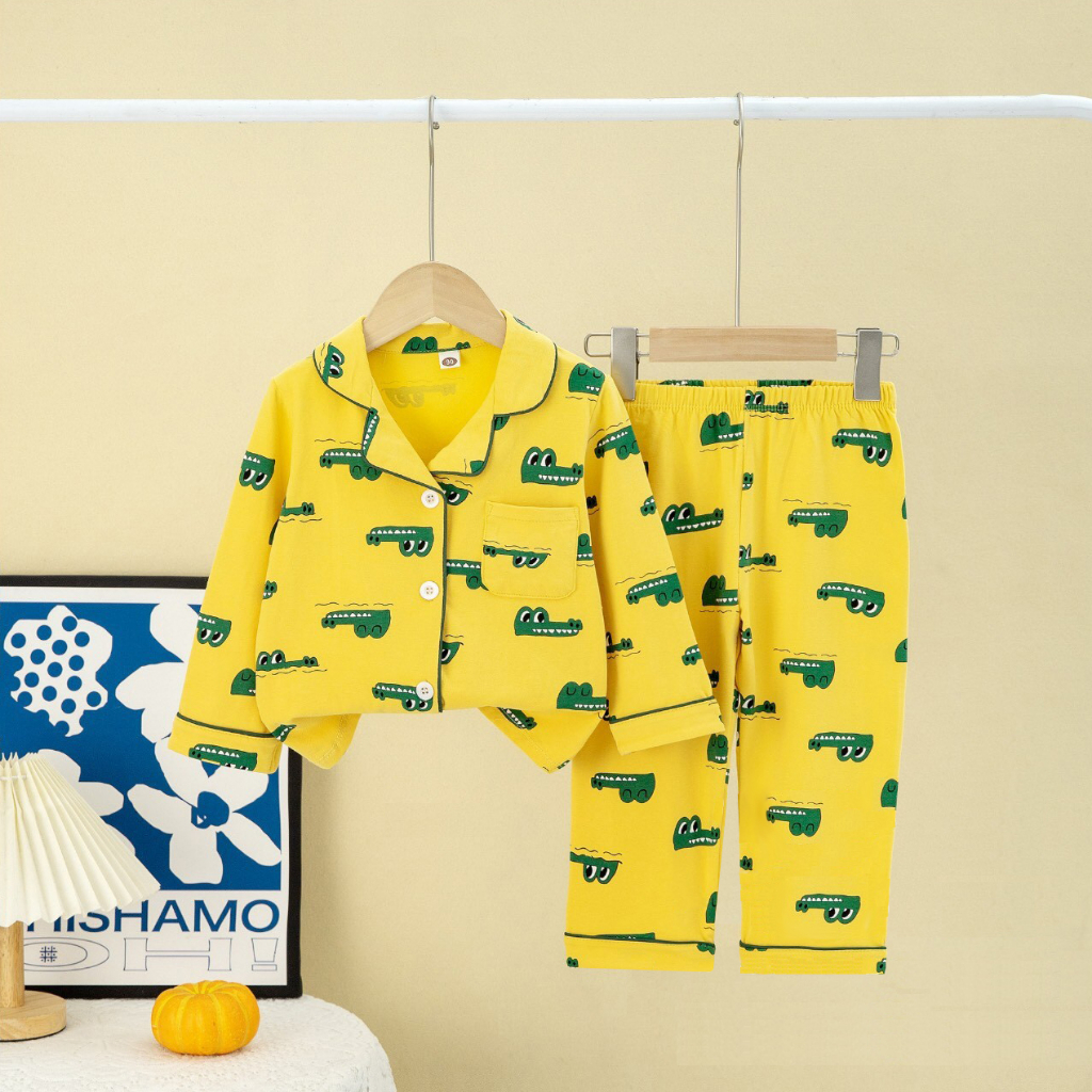 Đồ bộ pijama bé trai 26-42kg chất thun cotton QC cao cấp, đồ bộ dài size đại cho bé