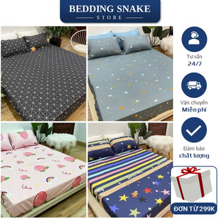 Ga trải giường, drap giường cotton poly 1m6,1m8 kiểu dáng hàn quốc