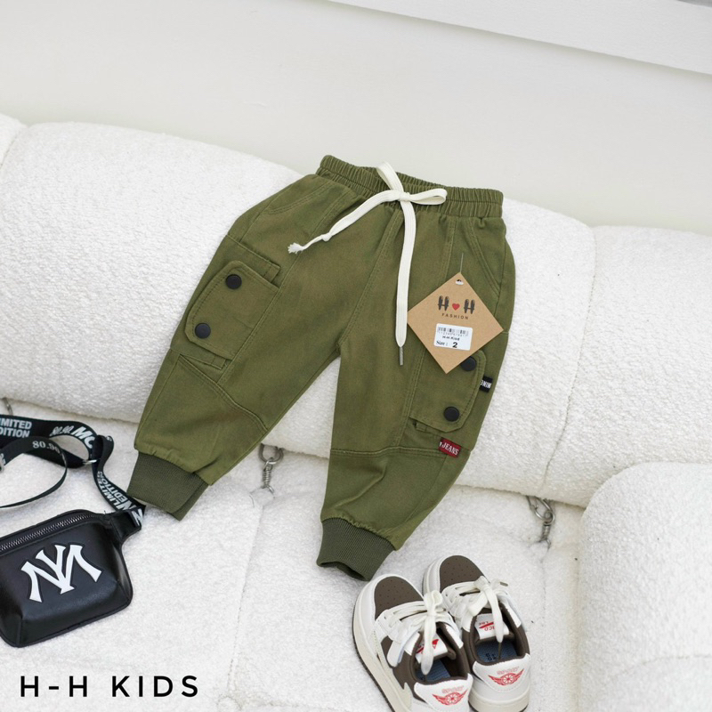 Quần kaki dài túi bo gấu vải kaki mềm đẹp cho bé trai