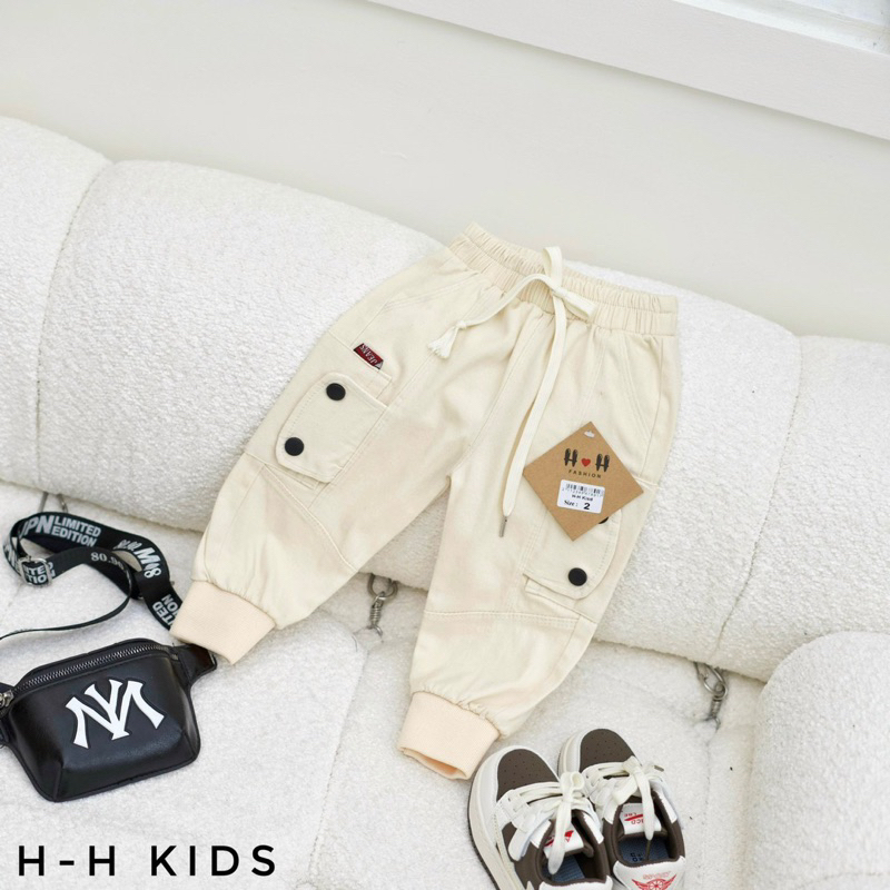 Quần kaki dài túi bo gấu vải kaki mềm đẹp cho bé trai