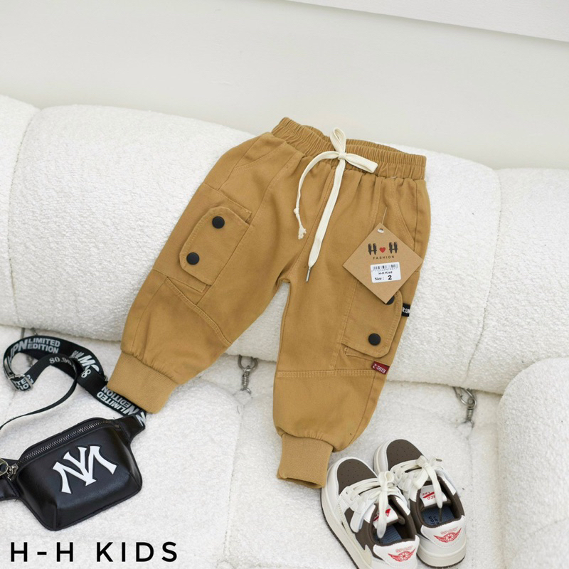 Quần kaki dài túi bo gấu vải kaki mềm đẹp cho bé trai