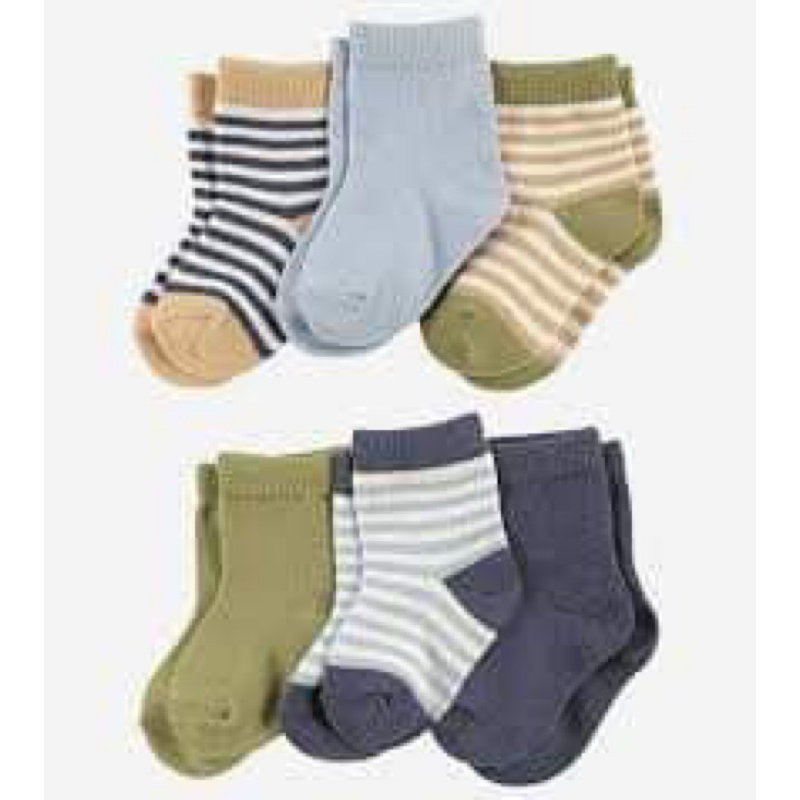 Sét 10 đôi Tất bé 0-24m bé trai gái old navy dư xịn xù dày có chống trơn