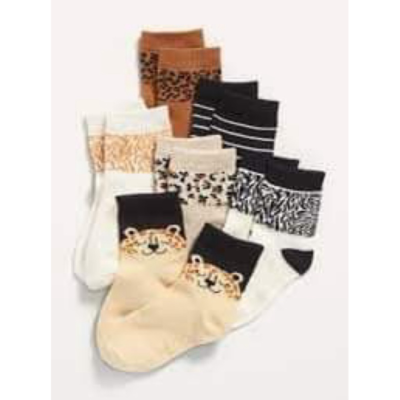 Sét 10 đôi Tất bé 0-24m bé trai gái old navy dư xịn xù dày có chống trơn