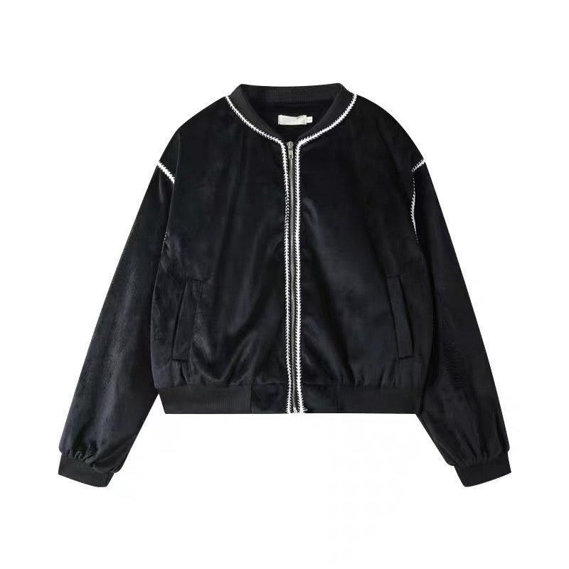 Áo khoác bomber da lộn khóa đồng hàng Za.ra 2 lớp dày ấm cực cá tính JiSun's Boutique